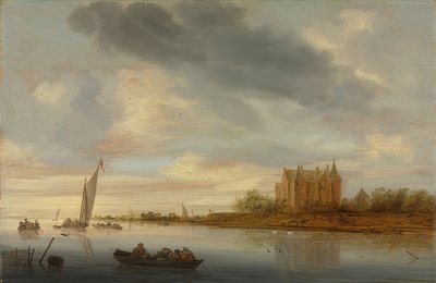 Castello su un fiume da Salomon van Ruisdael or Ruysdael