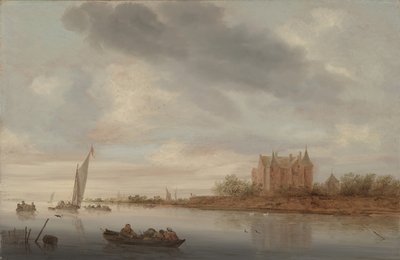 Castello su un fiume, 1644 da Salomon van Ruisdael or Ruysdael