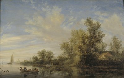 Paesaggio fluviale da Salomon van Ruysdael