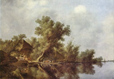 Paesaggio fluviale da Salomon van Ruysdael