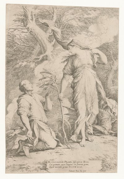 Cerere e Phytalus da Salvator Rosa