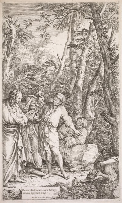 Diogene e la sua coppa, 1662 da Salvator Rosa