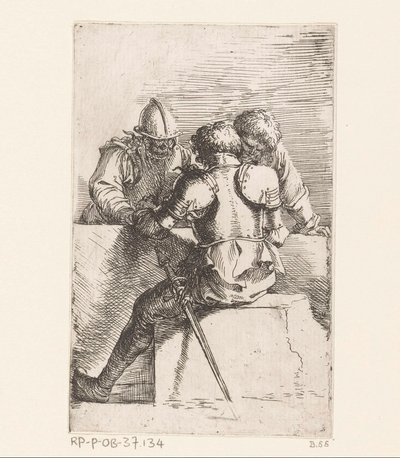 Tre soldati da Salvator Rosa