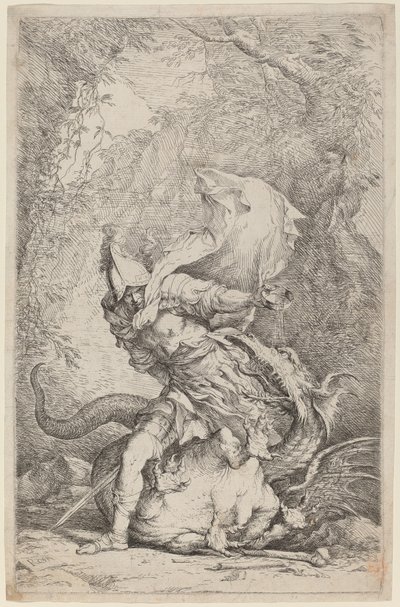 Giasone e il drago da Salvator Rosa
