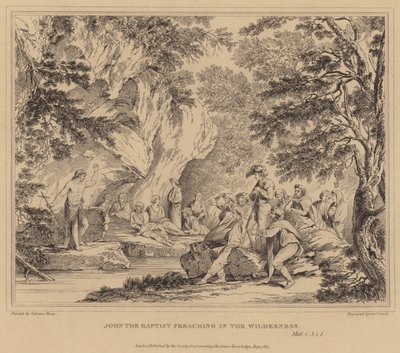 Giovanni Battista predica nel deserto, Matteo da Salvator Rosa