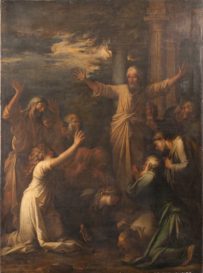 Giona predica al popolo di Ninive da Salvator Rosa