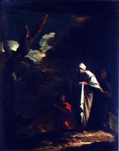 Paesaggio con figure da Salvator Rosa