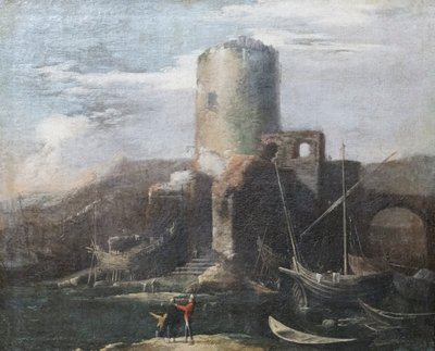 Paesaggio con rovine da Salvator Rosa