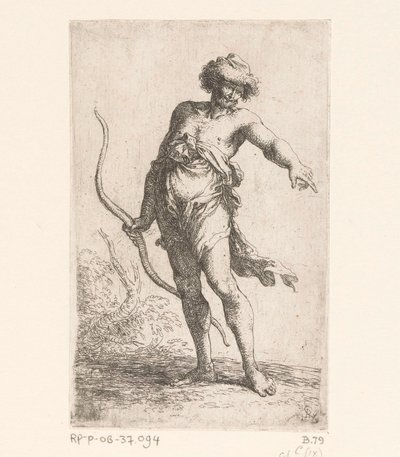 Uomo con arco da Salvator Rosa