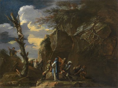 La Crocifissione di Policrate, c.1664 da Salvator Rosa