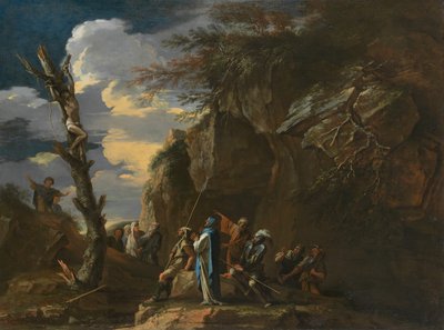 Crocifissione di Policrate da Salvator Rosa