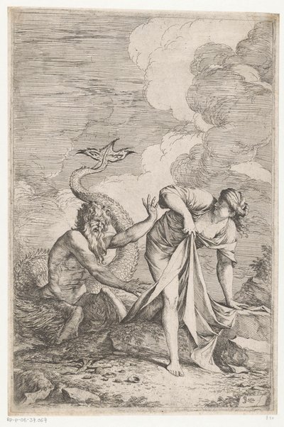 Scilla fugge da Glauco da Salvator Rosa