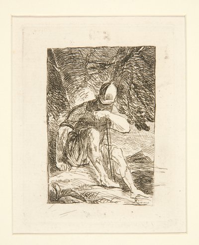 Soldato Seduto da Salvator Rosa