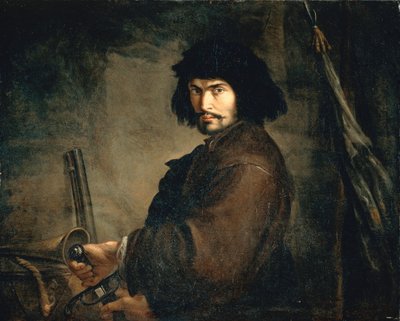 Autoritratto vestito da guerriero da Salvator Rosa