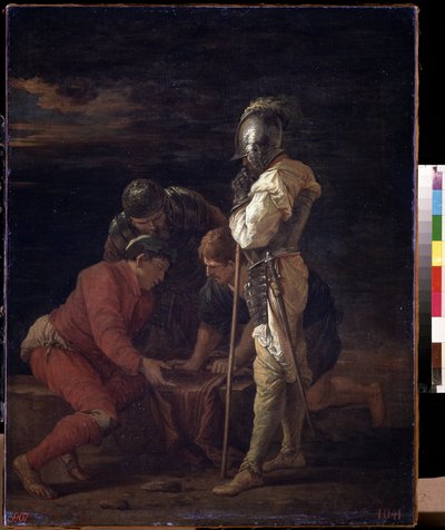 Soldati che giocano ai dadi da Salvator Rosa