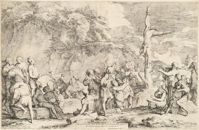 La crocifissione di Policrate da Salvator Rosa