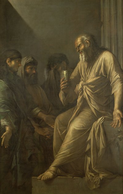 La morte di Socrate da Salvator Rosa