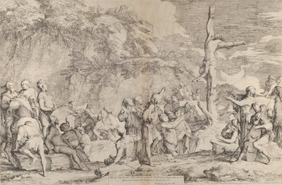 La crocifissione di Policrate il tiranno dopo la sua cattura da parte dei Persiani da Salvator Rosa