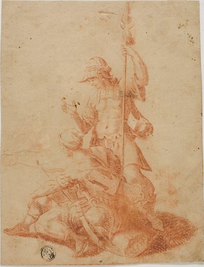 Due guerrieri maschi da Salvator Rosa
