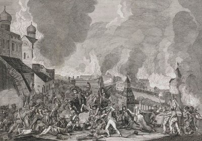 Incendio di Mosca il 15 settembre 1812 I francesi a Mosca, 1812-1823 da Salvatore Cardelli
