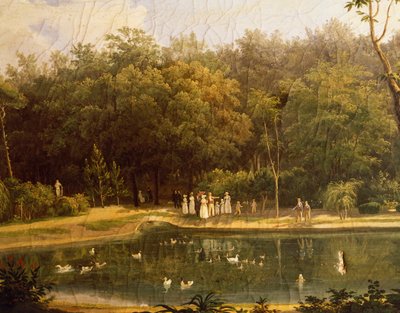 Peschiera nel Real Bosco di Portici da Salvatore Fergola