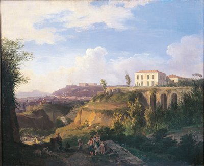 Italia, Napoli, Vista della Villa Ruffo a Capodimonte da Salvatore Fergola