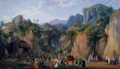 Scena dal presepe reale di Ferdinando II da Salvatore Fergola