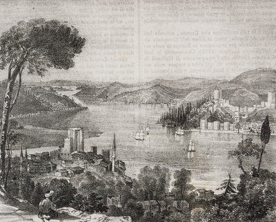 Castelli del Bosforo sulle coste di Asia ed Europa, Turchia, da Poliorama Pittoresco, n. 18, 9 dicembre da Salvatore Puglia