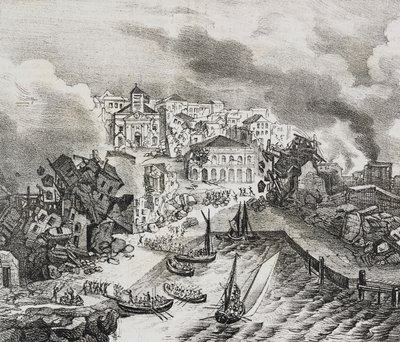 Distruzione di Pointe-à-Pitre durante il terremoto dell