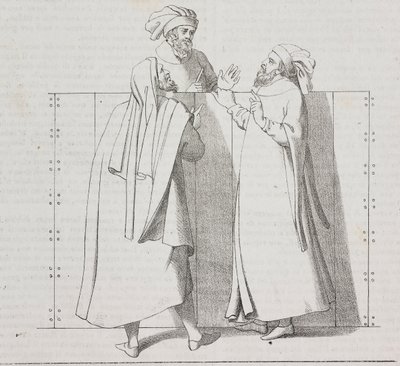 Artigiani fiorentini del XVI secolo, Firenze, Toscana, Italia, litografia di Salvatore Puglia da Poliorama Pittoresco, n 28, 15 febbraio da Salvatore Puglia