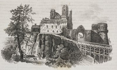 Castello di Ostroh, Ucraina, litografia di Salvatore Puglia da Poliorama Pittoresco, n. 30, 1 marzo da Salvatore Puglia