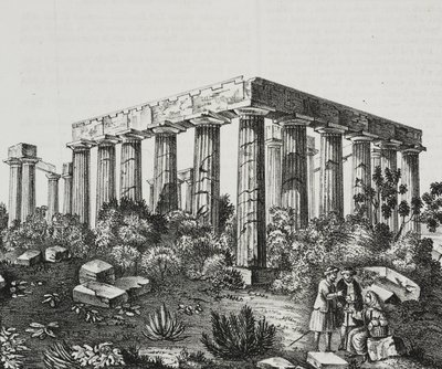 Tempio di Apollo sul Monte Panellenius, Grecia, da Poliorama Pittoresco, n. 40, 14 maggio da Salvatore Puglia