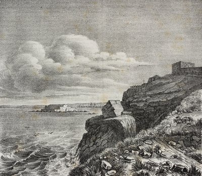 Tomba di François-René de Chateaubriand a Saint-Malo, Francia, da Poliorama Pittoresco, n. 32, 18 marzo da Salvatore Puglia
