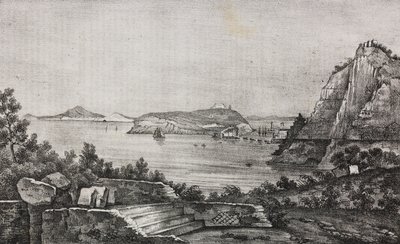 Vista di Posillipo dalla terrazza di monsignor Di Pietro, Campania, Italia, da Poliorama Pittoresco, n. 32, 16 marzo da Salvatore Puglia