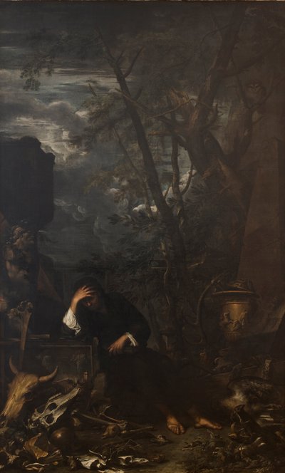 Democrito in meditazione, 1651 da Salvatore Rosa