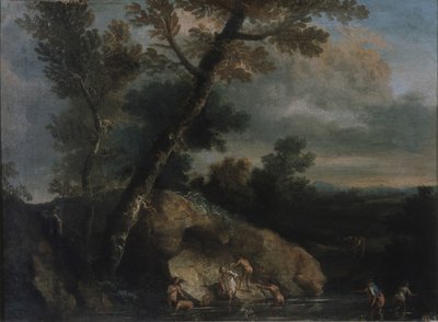 Paesaggio marino con ladri da Salvatore Rosa
