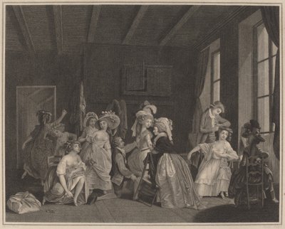 I preparativi per il balletto da Salvatore Tresca after Nicolas Lavreince