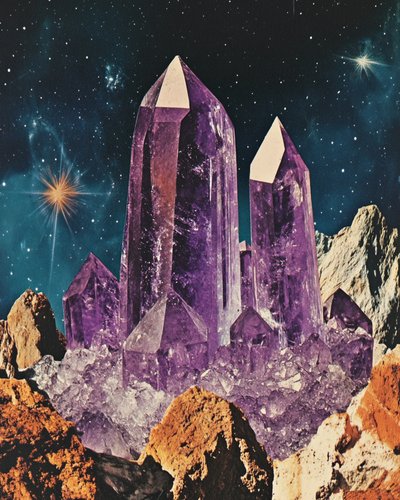 Paesaggio cosmico di ametista da Samantha Hearn