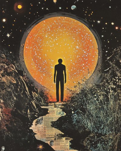 Figura davanti al Portale Cosmico da Samantha Hearn