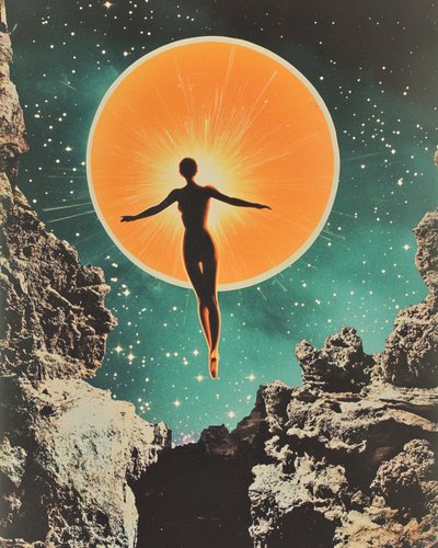 La donna cosmica fluttuante da Samantha Hearn