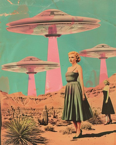 Incontro nel deserto in stile retrò da Samantha Hearn