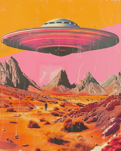 Retro Desert UFO da Samantha Hearn