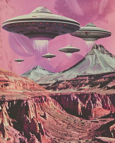 Retro Sci-Fi Canyon da Samantha Hearn