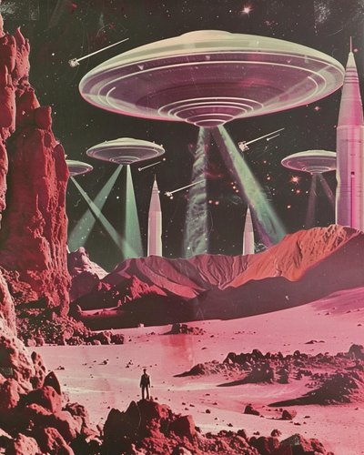 Invasione fantascientifica retrò da Samantha Hearn