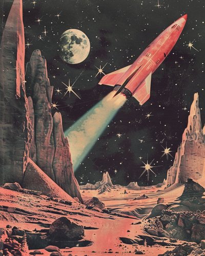 Avventura spaziale retrò da Samantha Hearn
