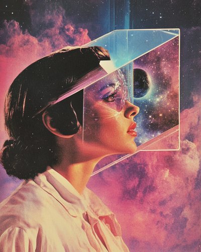 Sguardo cosmico surreale da Samantha Hearn