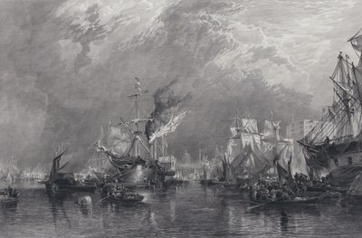 Il Porto di Londra (incisione) da Samuel (after) Bough