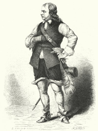 Oliver Cromwell, Lord Protettore del Commonwealth (incisione) da Samuel (after) Cooper