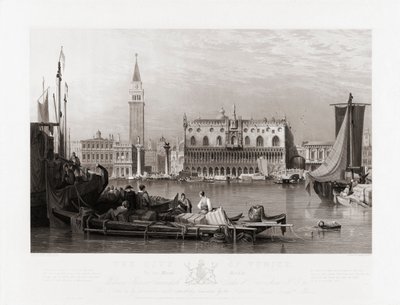 Palazzo Ducale e Piazza San Marco, Venezia da Samuel (after) Prout