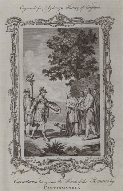 Carataco tradito nelle mani dei Romani da Cartimandua da Samuel (after) Wale